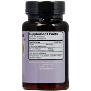 Milk Thistle Supplement (label) - NSC Immunition NSC Milk Thistle w/MG Beta Glucan!