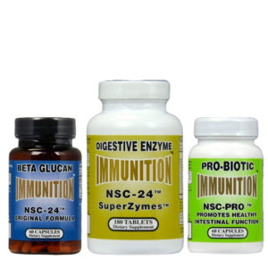 Beta Glucan Immunition NSC 24 PRO - Original Formula - Supper Zymes - Promotes Healthy Intestinal Function