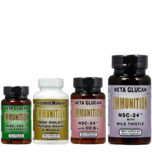 Multiple Vitamin/Mineral - Beta Glucan Immunition NSC 24 - 100 - Extra Strength - Milk Thistle