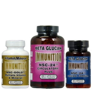 Beta Glucan Immunition NSC 24 - 100 - Multiple Vitamin & Mineral - Circulatory Plus - Original Formula